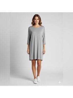 ARITZIA Wilfred Free Grey Tunic / Mini Dress w/ Pockets Dolman Sleeves Sz XS